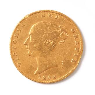 Queen Victoria half sovereign, 1843