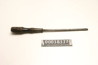 Flat screwdriver used by ship plumber John Carrol
