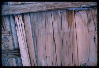 A surface of wooden bars and planks