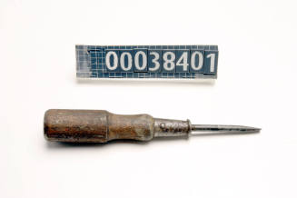 Flat screwdriver used by ship plumber John Carrol
