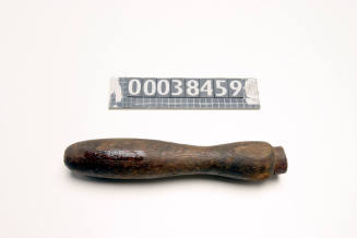 Wooden handle for file used by ship plumber John Carrol