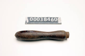 Wooden handle for file used by ship plumber John Carrol