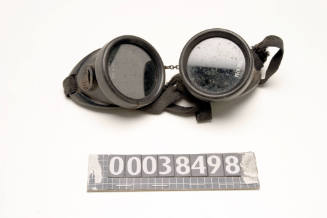 Black plastic glasses used by ship plumber John Carrol