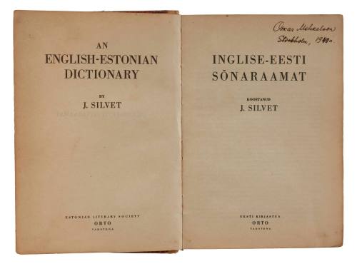 English – Estonian Dictionary