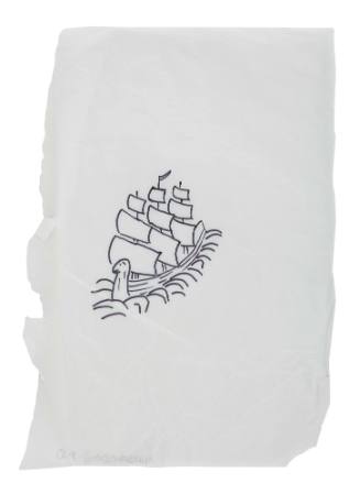 Boat embroidery pattern