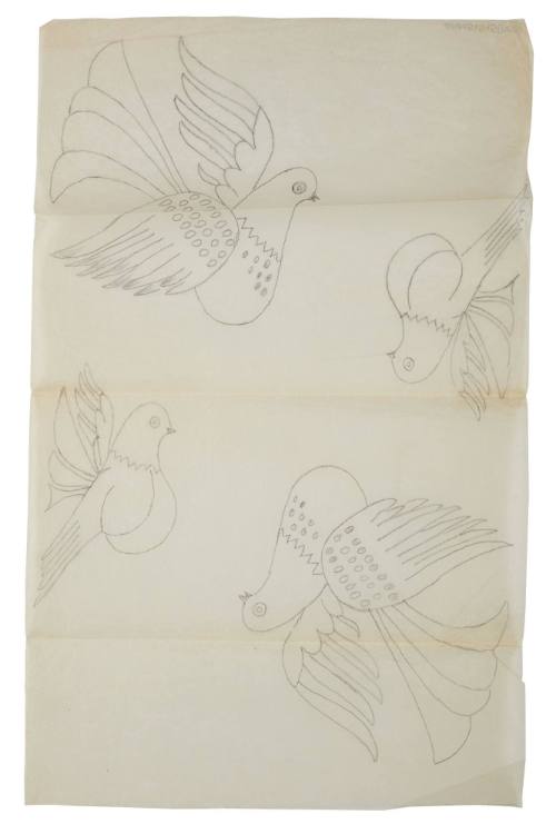 Birds embroidery pattern