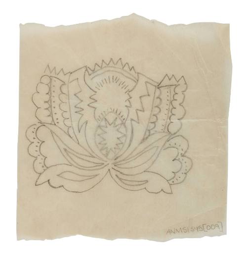 Floral embroidery pattern