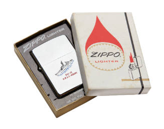 Packaging for HMAS Hobart Zippo Lighter