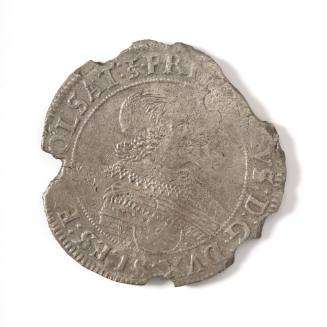 Thaler of Frederick III, Duke of Schleswig-Holstein-Gottorp, from the wreck of the BATAVIA