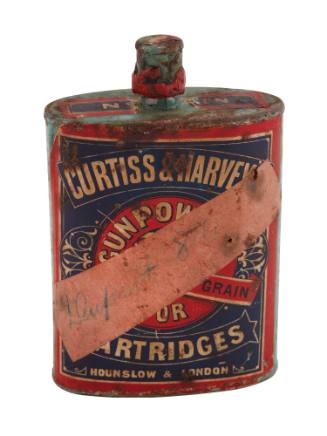 Curtiss & Harveys gunpowder tin