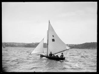 12'-14'-foot skiff on Sydney Harbour, inscribed 121 A