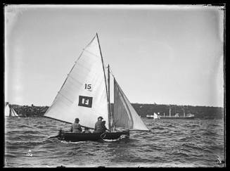 10-12-foot skiff on Sydney Harbour, inscribed 121 A