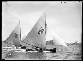 8-foot or 10-foot skiffs on Sydney Harbour, inscribed 123 A