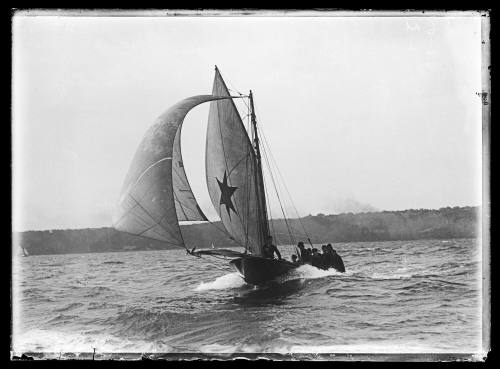 18-foot skiff LIVONIA on Sydney Harbour, inscribed 367