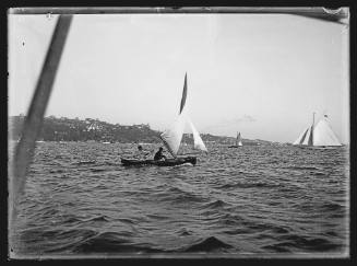 10' or 12' -foot skiff on Sydney Harbour, inscribed 941