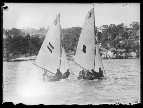 Two Lane Cove Restricted 12-foot skiffs, inscribed 407