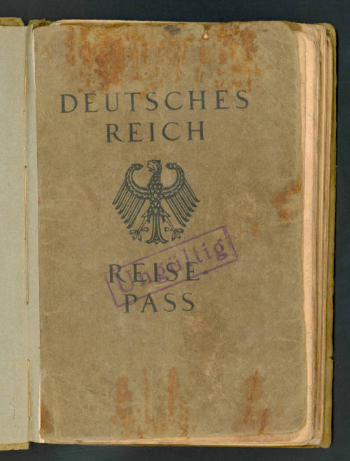 German passport issued to Oskar Speck