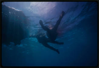 Filming people bleeding underwater