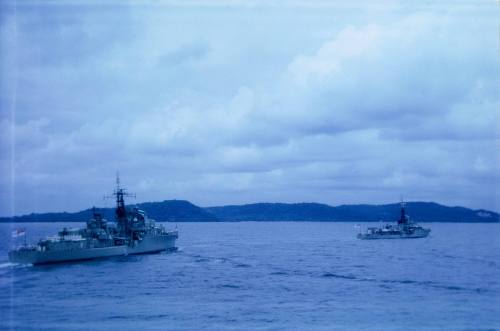 HMAS VAMPIRE off coast