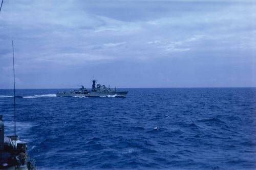 HMAS VAMPIRE sailing en route to Jervis Bay