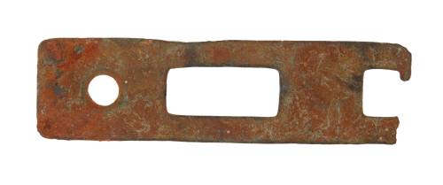 Striker plate for a door lock from the DUNBAR wreck site