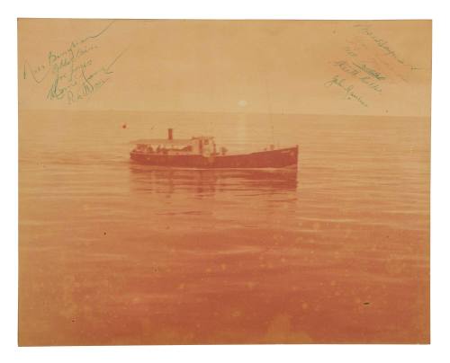 Signed photograph of MV KRAIT