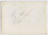 Photographic print 2 (of 2) - verso with inscription