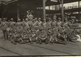 Members of the 21st Reinforcements, 4th Light Horse Brigade about to depart on the troopship NESTOR