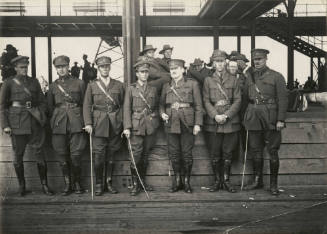 Artillery officers waiting to board the ULYSSES