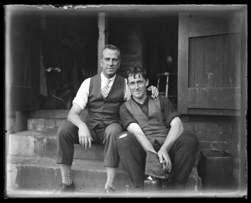 Two men probably at Fort Macquarie after GREYCLIFFE disaster