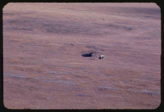 Aerial shot of sinkhole