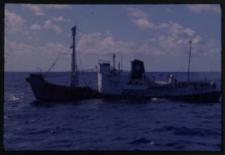 Whaling vessel in water