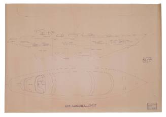 General Arrangement Plan, 38.4M Schooner Yacht, John K Griffin designer