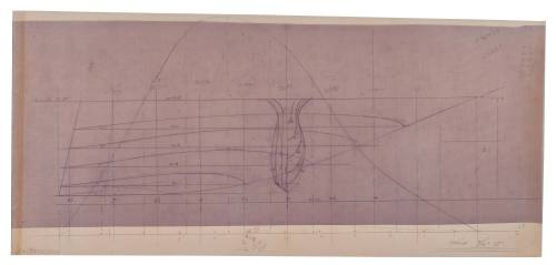 Sketch of keel plan for CHALLENGE XII