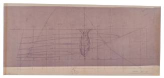 Sketch of keel plan for CHALLENGE XII