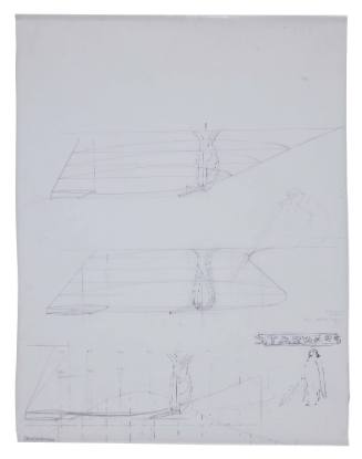 Concept sketch of keel lines plan