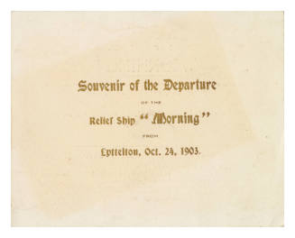 Souvenir invitation to departure of MORNING