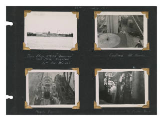 Sheet of an album with four photographs