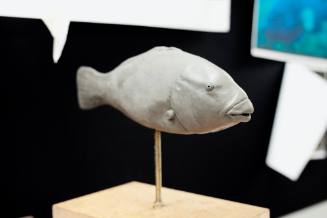 Small clay model of Blueback without fins