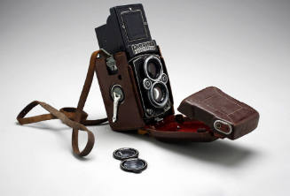 Rolleiflex camera in case