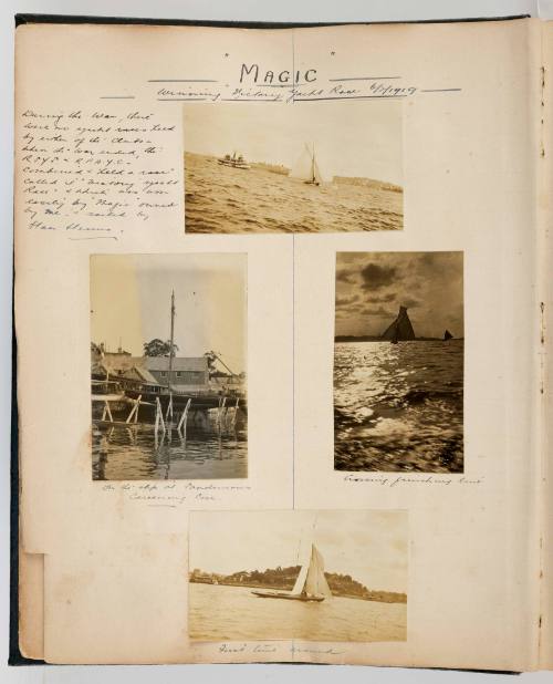 Scrapbook relating to the Sydney Amateur Yacht Club and the Port Jackson and Manly Steamship Company