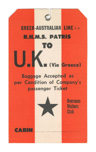 RHMS PATRIS cabin baggage label