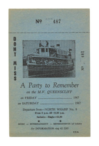 Ticket MV QUEENSCLIFF - A Party to Remember on the MV QUEENSCLIFF