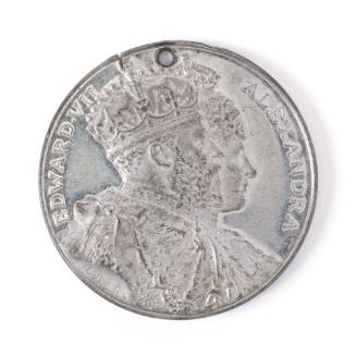 King Edward VII commemorative medallion