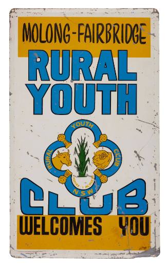 Sign from Molong Fairbridge Rural Youth Club