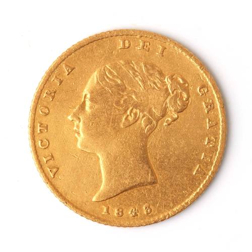 Queen Victoria half sovereign, 1843