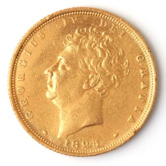 King George IV sovereign, 1825