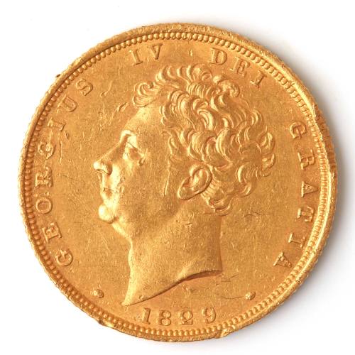 King George IV sovereign, 1829