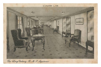 The Long Gallery of RMS AQUITANIA