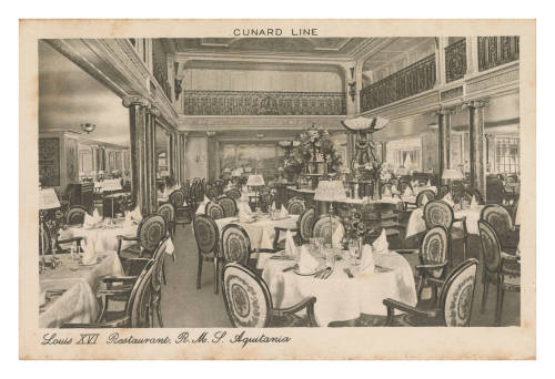 Louis XVI Restaurant RMS AQUITANIA